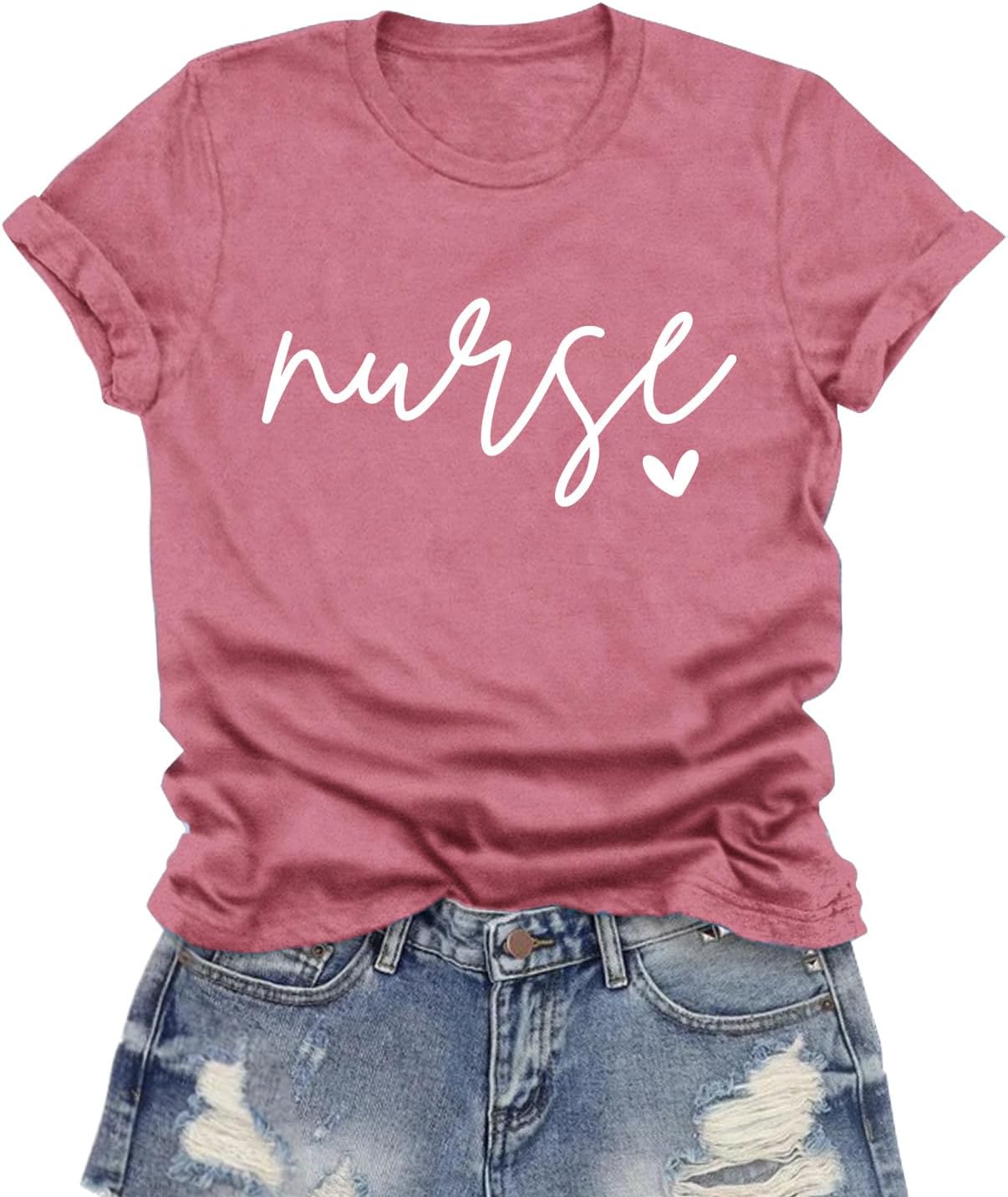 Nurse Shirt for Women Nurses Week T-Shirt Nursing Life Tee Tops