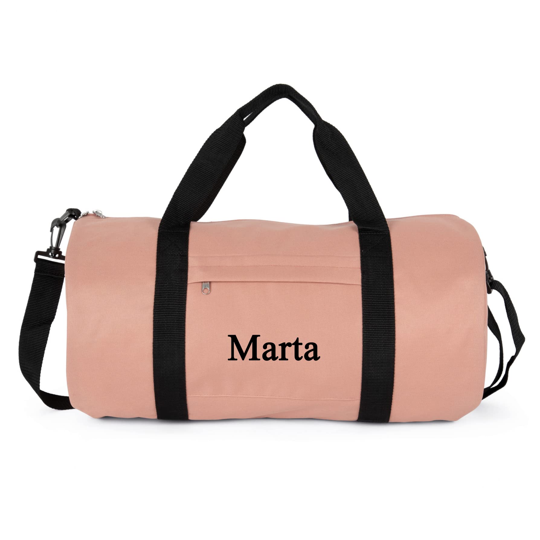 Genérico Bolsa Deporte Personalizada con Nombre Macuto Bolso de Viaje Unisex Hombre Mujer (Rosa)