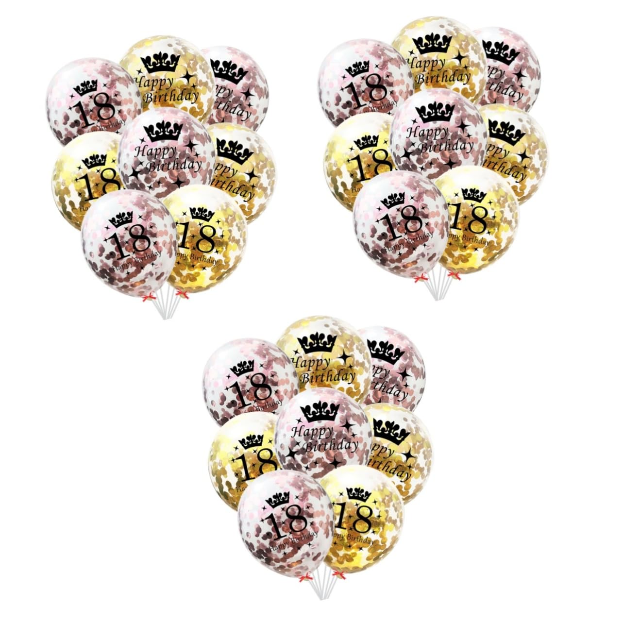 Abaodam 3 Set Di Palloncini in Lattice Da 12 Pollici Con Per Feste Di Compleanno 20 Pezzi * 3