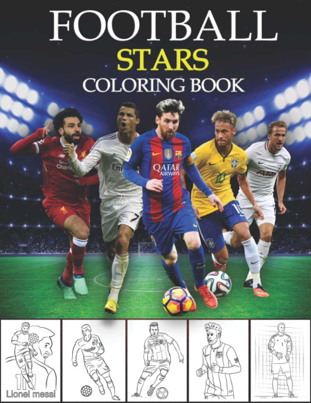 Football Stars Coloring Book The Coloring Book World Soccer Stars ...