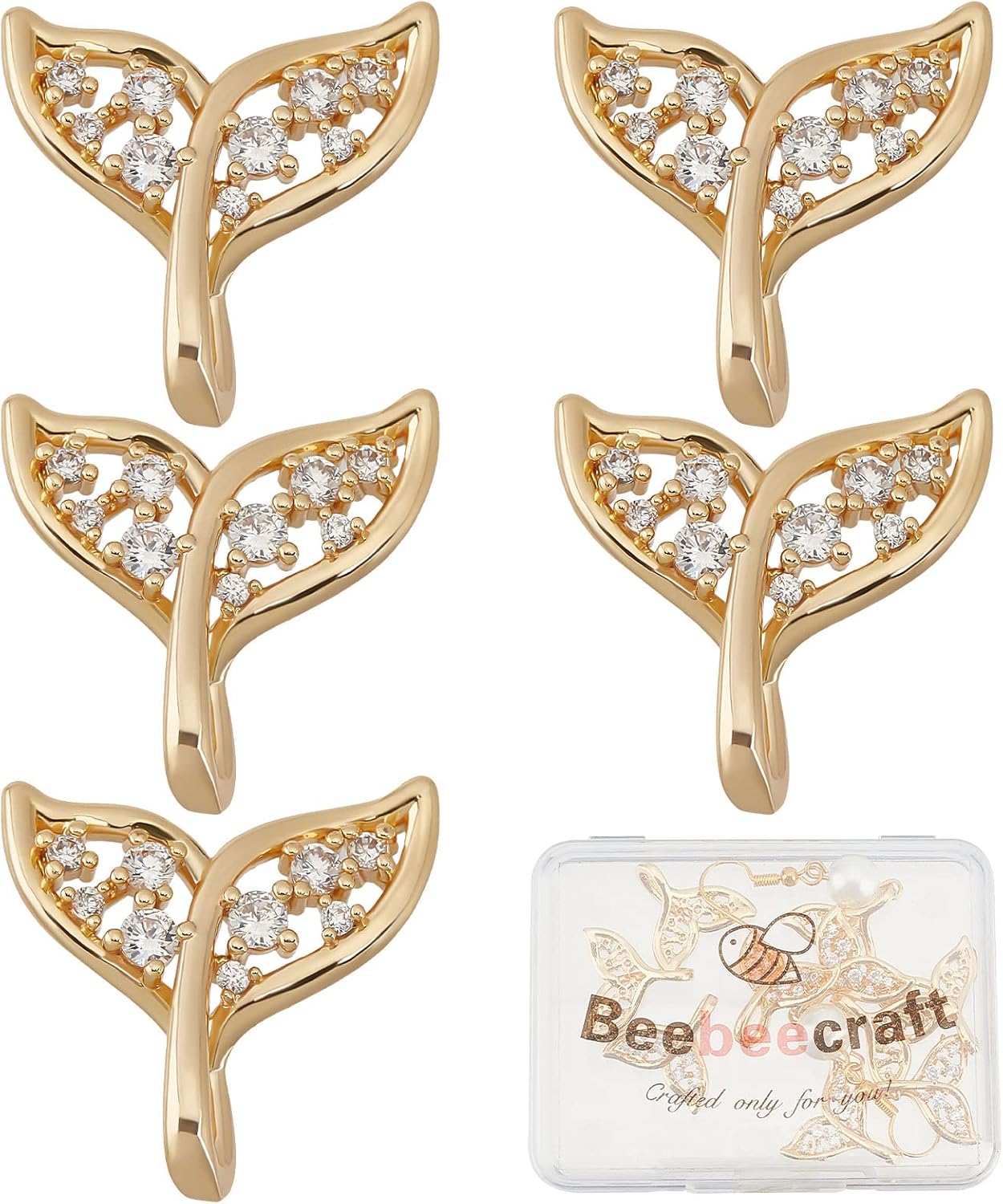 Beebeecraft Ocean Theme Charms Shells Seahorses Turtles Rudders Fishtails Tridents for DIY Necklace Bracelet Jewelry Making Crafts
