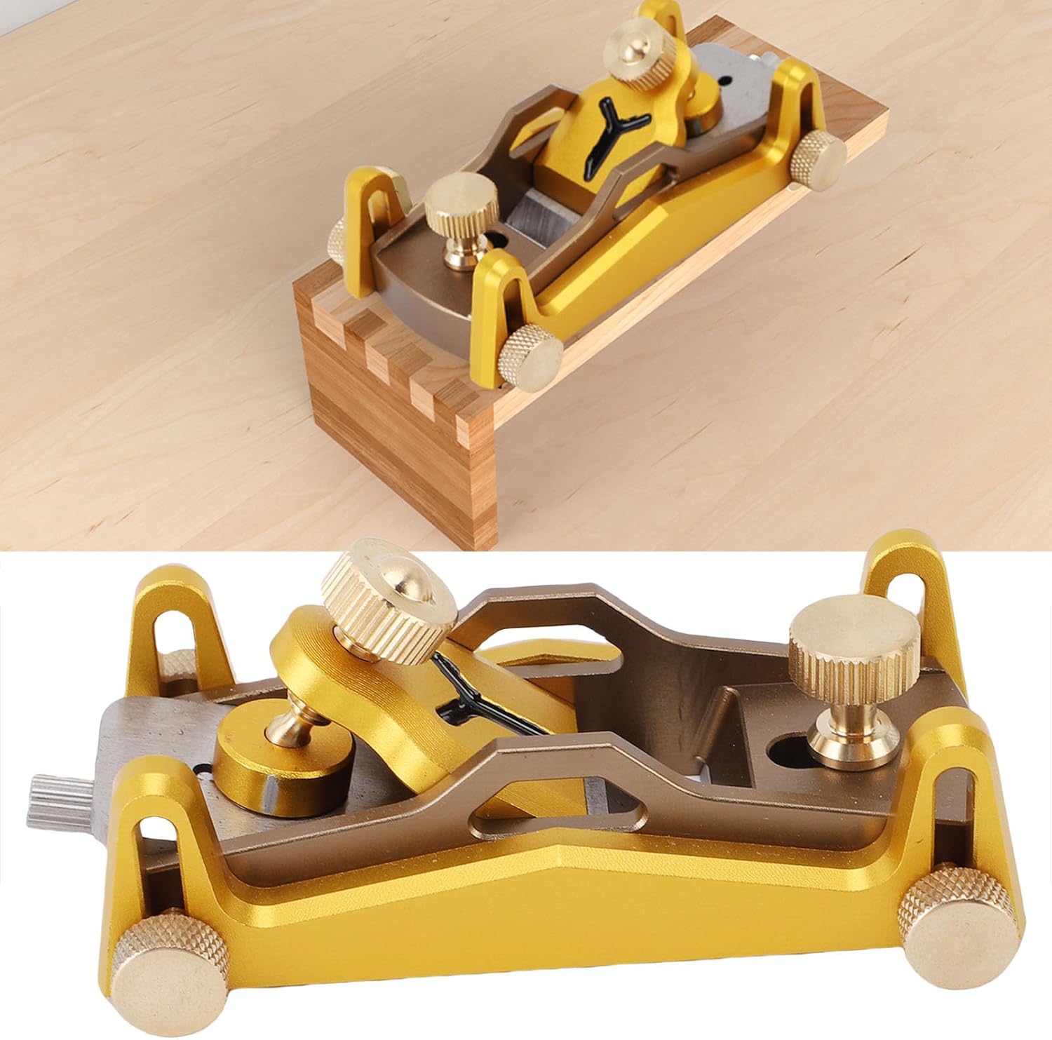 Adjustable Low Angle Hand Planer for Woodworking - Precise Fixed Thickness Tool for Accurate Finishing