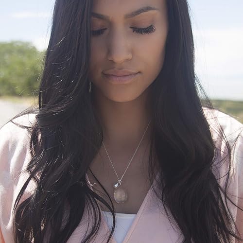 Miniatura 4 de Aimée Trésor Jewelry - Collar con colgante de diente de león con colgante de perlas de cristal de Swarovski en cadena de plata de ley de 18.0 in