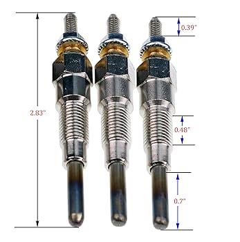メル10551 Amazon.com: Glow Plug 16851-65510 16851-65512 3PCS