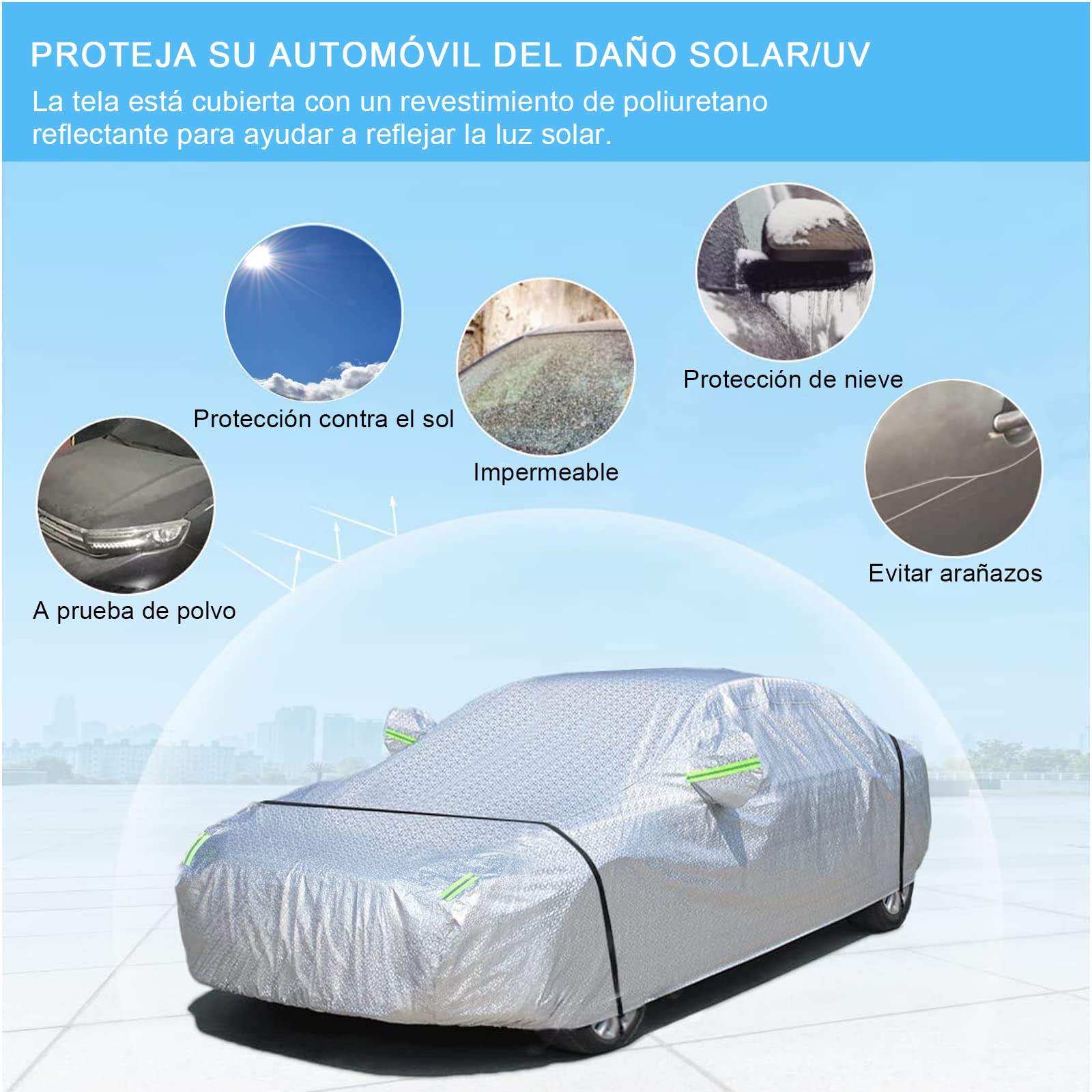 Casco Moto Carbono Funda Para Coche Exterior Personalizada - Impermeable, Resistente A UV, Con Garantía De Por Vida Funda Protección Exterior Coche Premium Impermeable