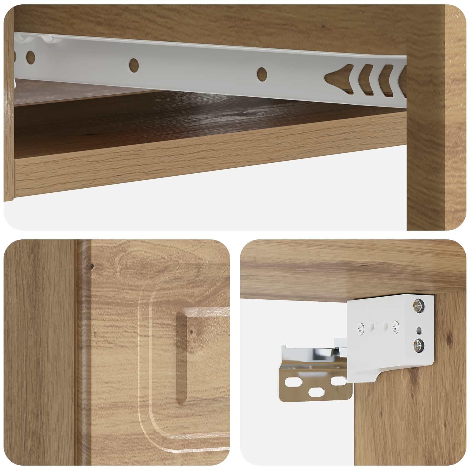 vidaXL Table d'appoint Murale 59 x 34,5 x 17 cm Bois d'ingénierie