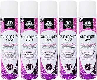 Summer's Eve Feminine Deodorant Spray Island Splash 2 oz (Pack of 5)