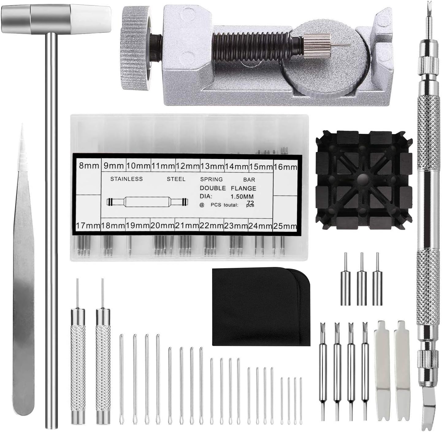Watch Strap Removal Tool, Watch Link Removal Kit/Spring Bar Tool/Head