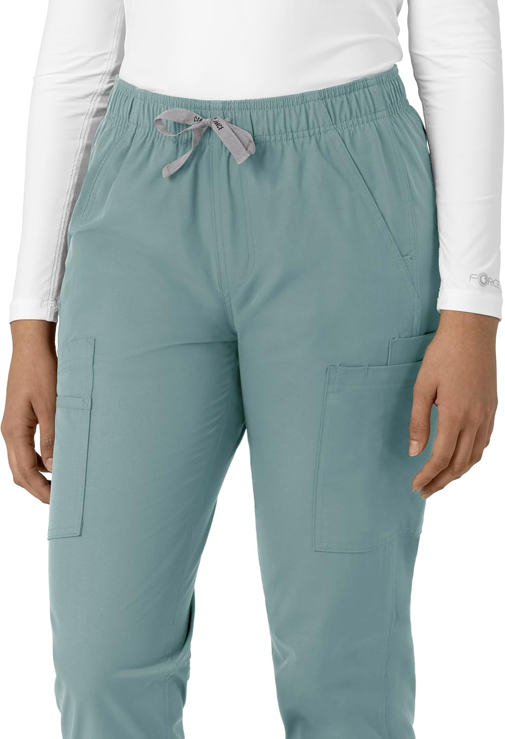 Carhartt Force Essentials Women's Straight Leg Scrub Pant - Summer Blue, L Petite - Image 9