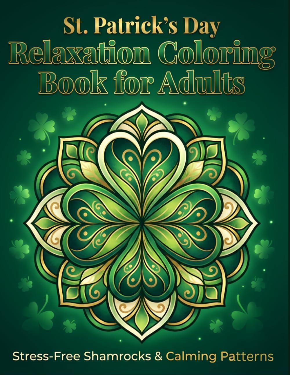 St. Patrick’s Day Relaxation Coloring Book for Adults: Calming Shamrocks, Clover Patterns and Stress-Free Coloring Designs (Little Lucky Clovers Collection)