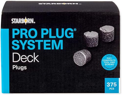 Starborn Pro Plugs para TimberTech Maritime Grey Decking - 375 unidades