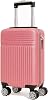 Innoteck Underseat Cabin Suitcase 40x25x20, Ryanair Approved 20L Hard Shell Carry-On with 4×360° Wheels, Telescopic Handle, Weather-Resistant Design & 3-Digit Secure Combo Lock, Rose Gold