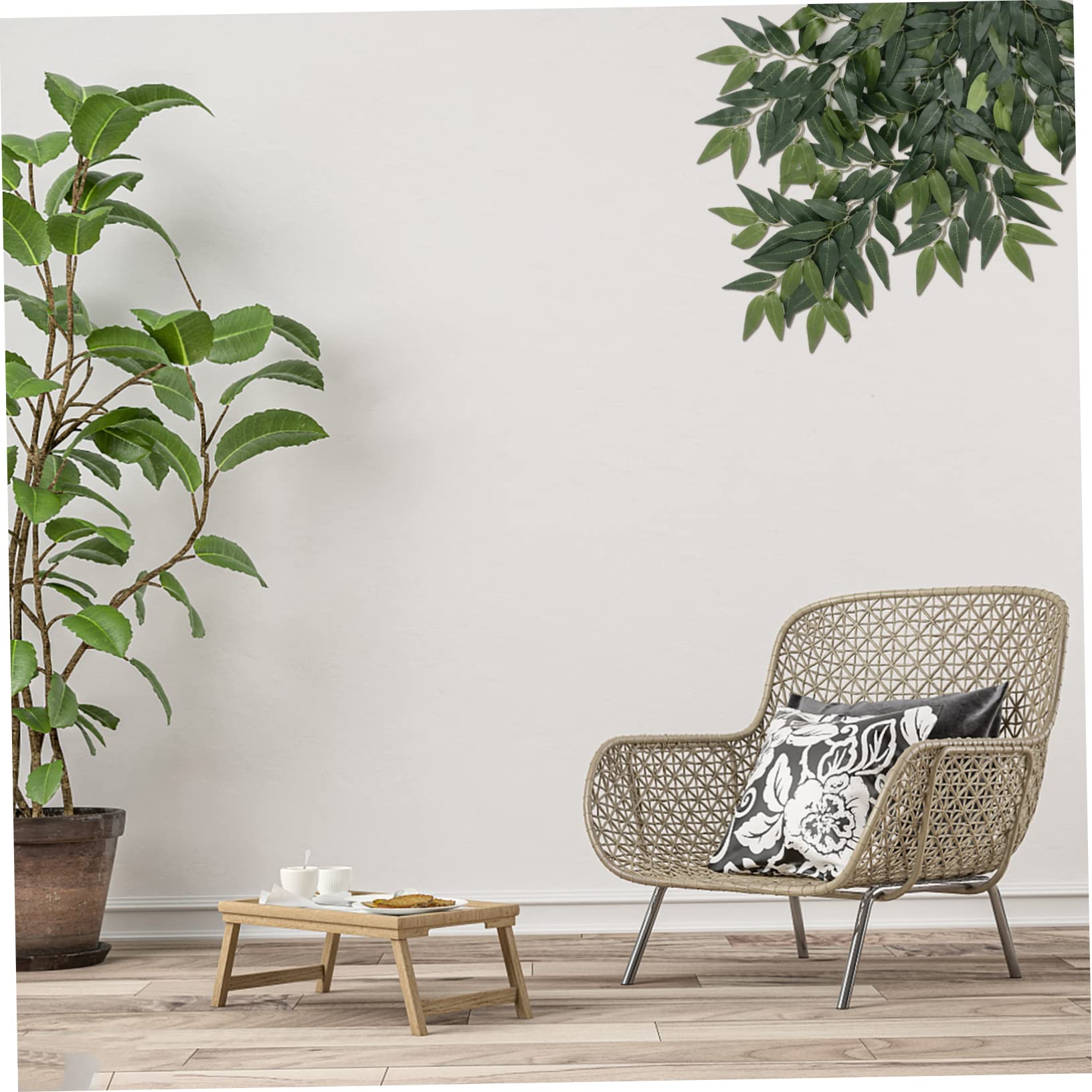 STOBAZA 3pezzi Ramo Di Eucalyptus Artificiale Per Decorazioni Nuziali e Feste Foglie Simulato Per Composizioni Floreali e Decorazioni Domestiche Di Punti Naturale