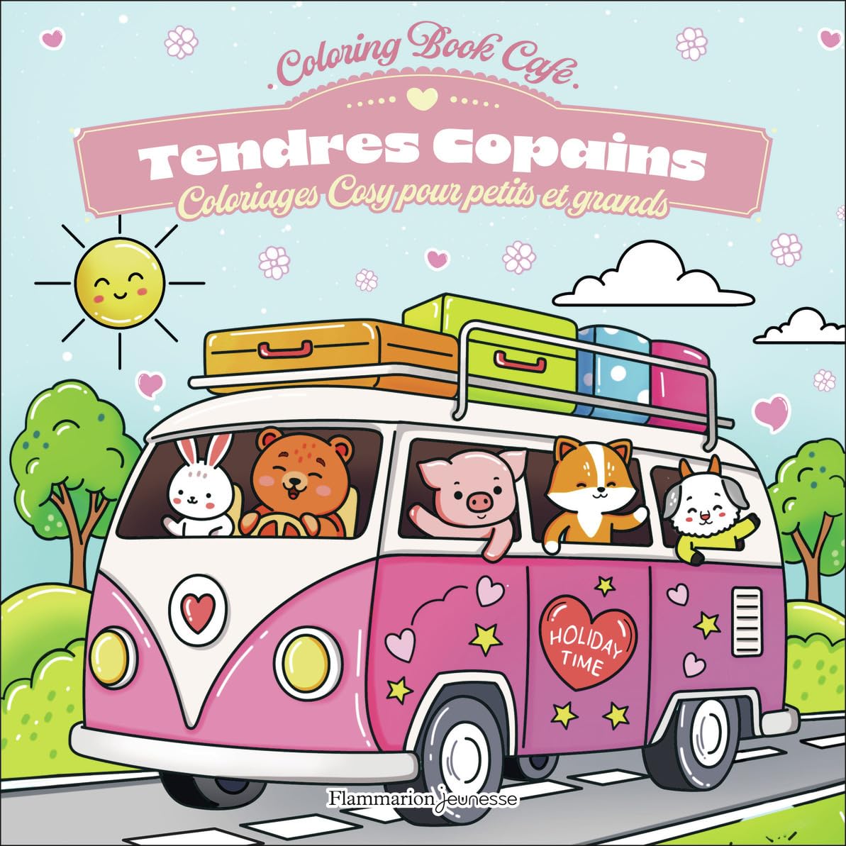 Tendres copains: Coloriages cosy pour petits et grands