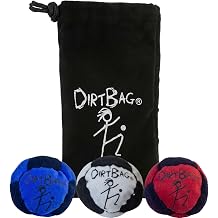 3PCS Dirt Bag Footbag Bag Set, 2026 Upgraded Soft Plush Footbags - Durable Fleece Juggling Balls - Vibrant Sports Design for Indoor & Outdoor Play, Party Favors, and Coordination Training