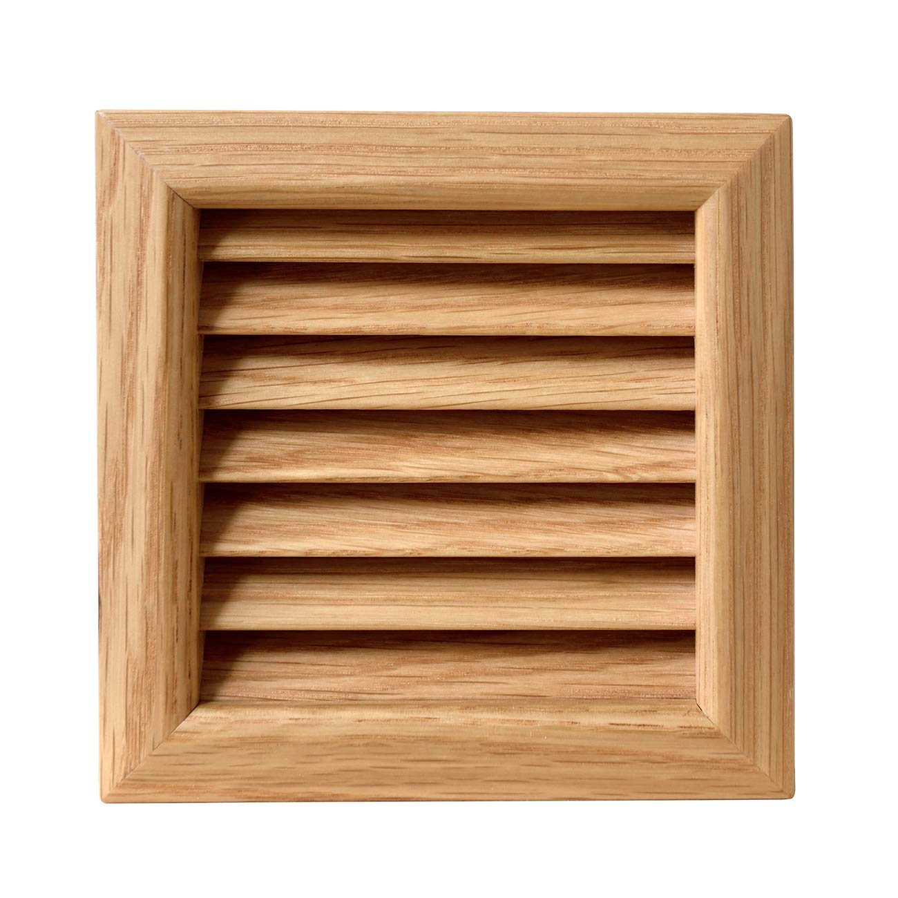 La Ventilazione LGES100QL kwadratowa kratka wentylacyjna dąb lakierowana rama montażowa 112x112mm