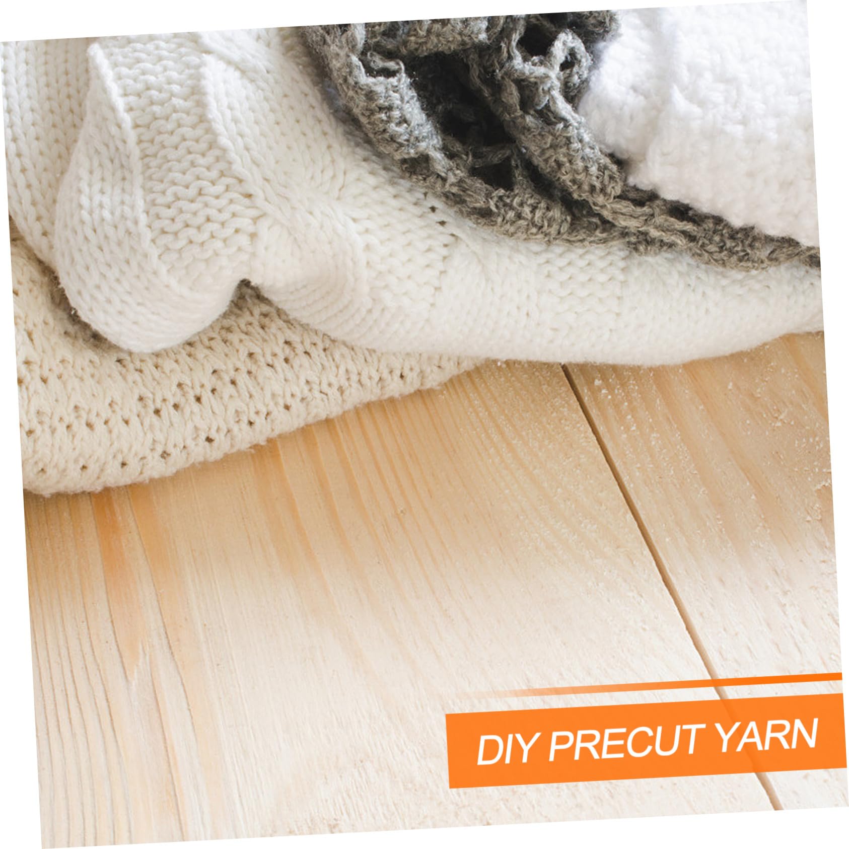 Vorgeschnittenes Garn Polyester 30 Rollen für Selbstgemacht und Decke | Wollgarn für Bastelarbeiten, Weich und Warm, Modischer Stil, Geeignet für Handarbeit und Projekte Zufällige Farbe