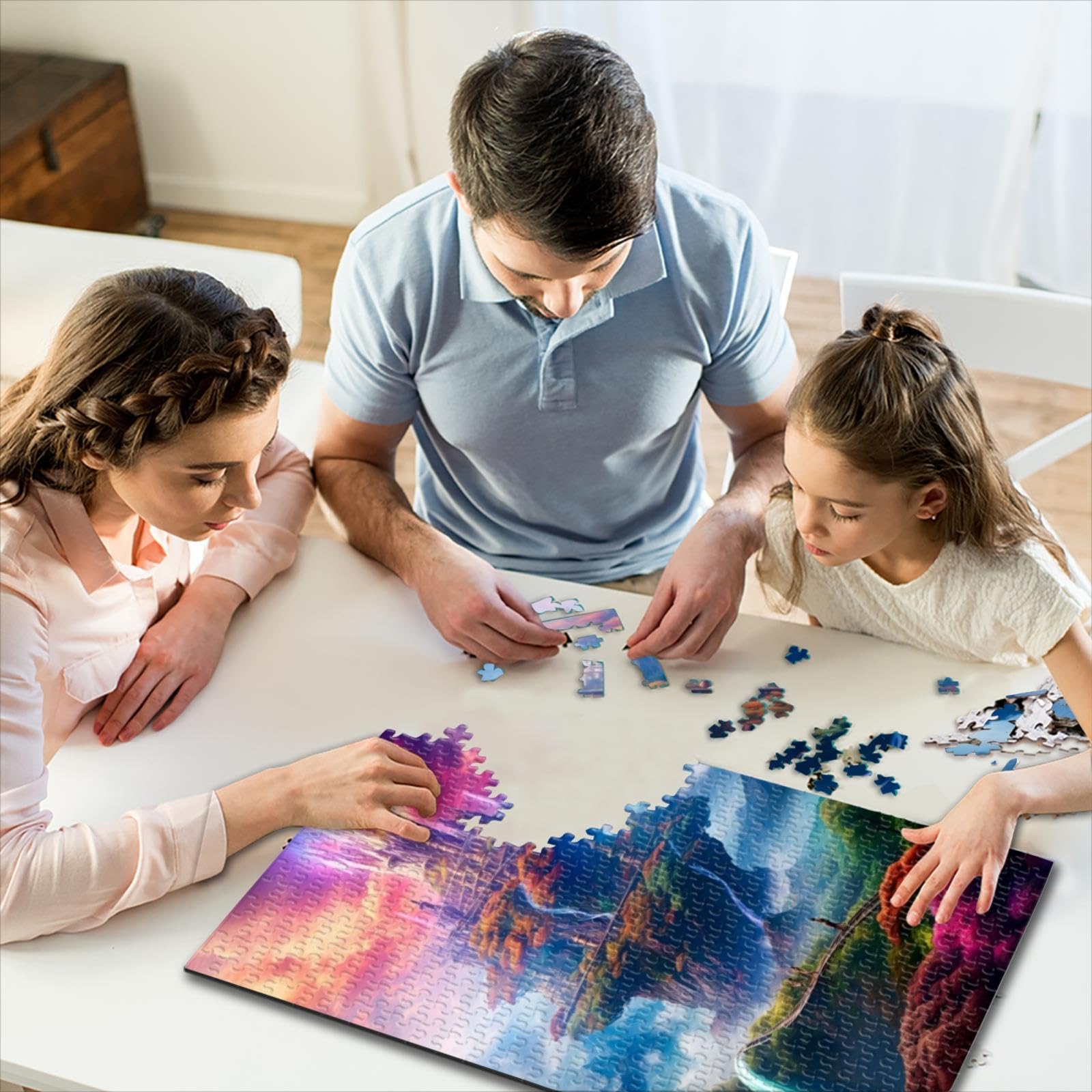 Puzzle Grosso 1000 Pezzi Adulti Magic_towers_the_nature_ Puzzle in Legno Puzzle Adulti Gioco Decorazioni la casa Arte Miglior Regalo Adulti e Bambini (50x75 cm