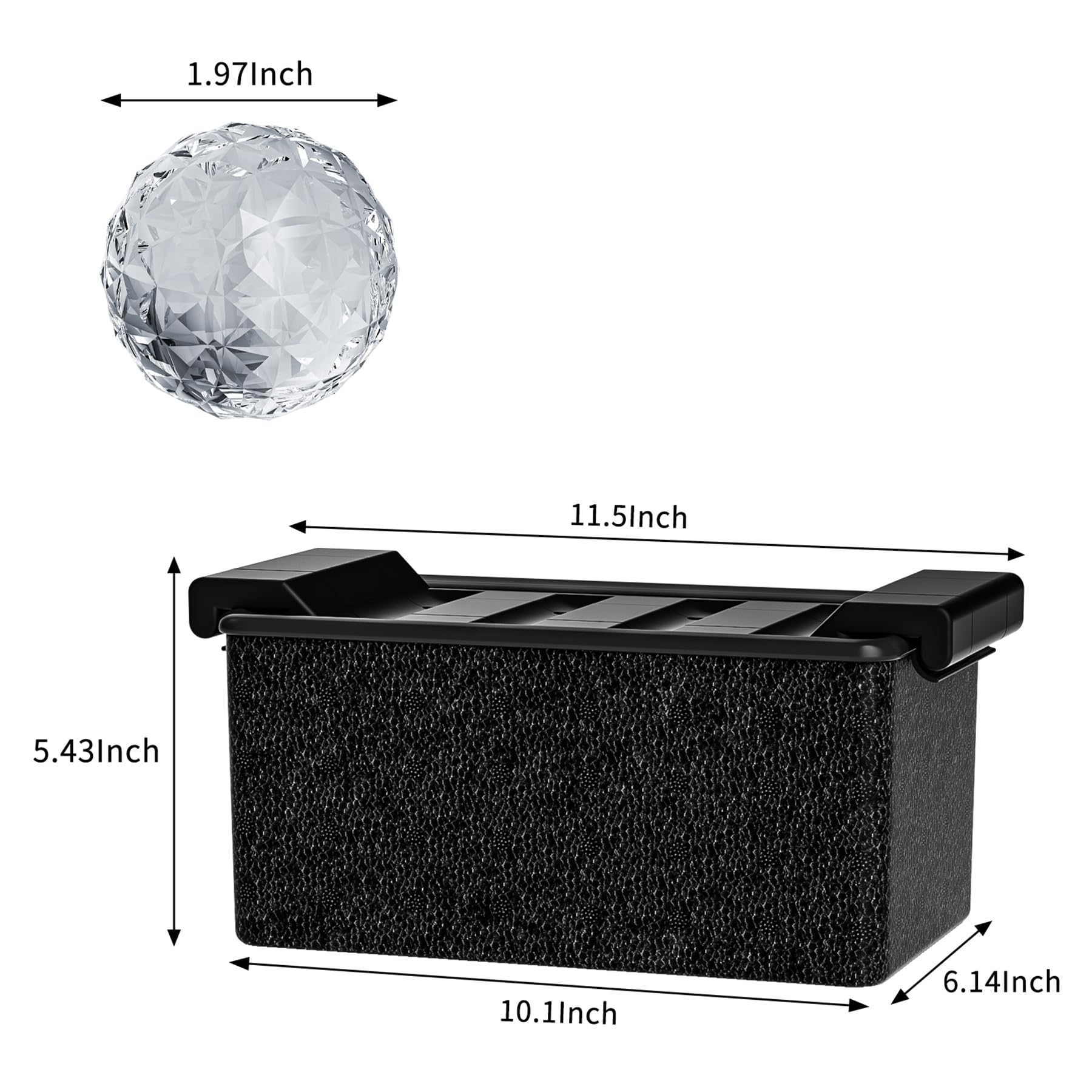 Bangp Transparente Eiskugelform, kristallklare Eiswürfelbereiter, 8 markante 5,1 cm klare Kugel-Eiswürfel für Cocktails und Getränke, lustige Formen, Eiskugelform, Whisky-Geschenke für Männer