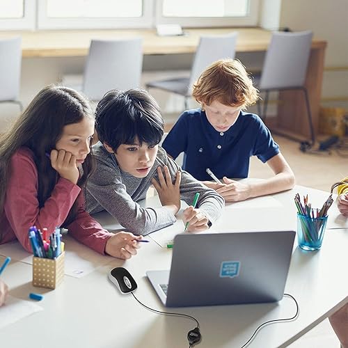 Miniatura 7 de EEEKit Ratón USB ultra compacto de 3 botones, negro, 3 x 1.57 x 0.98 pulgadas