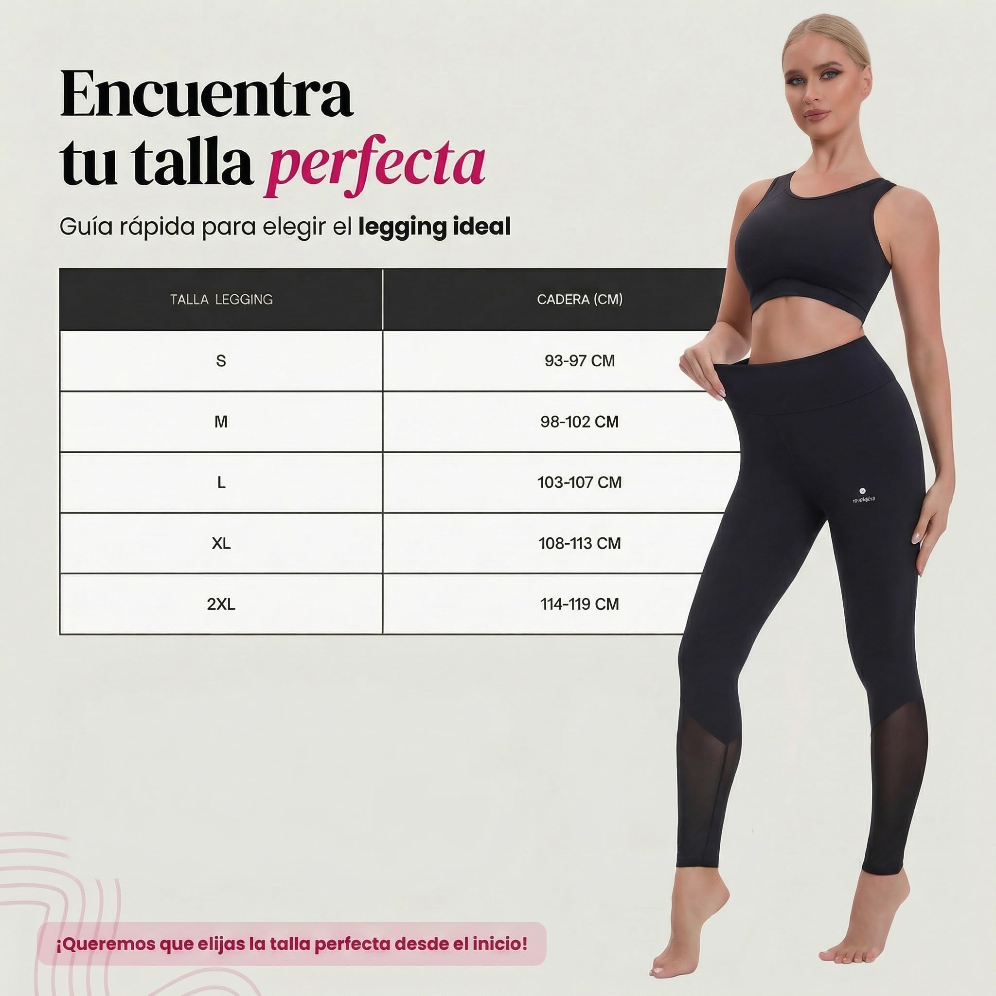 ANAISSA Leggins Mujer Chiara Cintura Alta. Mallas Deportivas Efecto Sculpt Push Up Vientre y Caderas. Leggins Deportivos Mujer Tedjido 3D Sin Rozaduras. Mallas Deporte Mujer Termorregulador