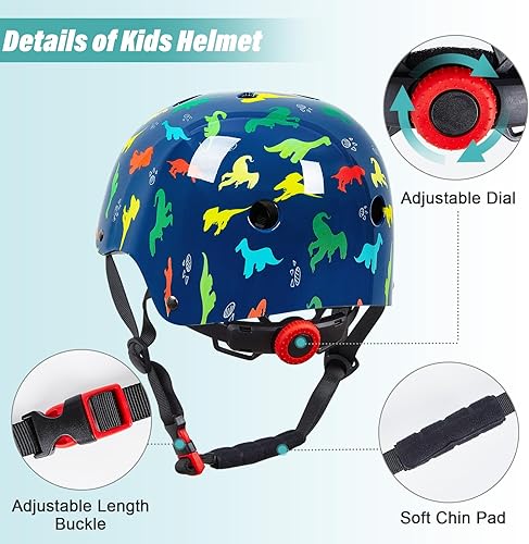 Miniatura 9 de Bienbee - Casco de bicicleta para niños pequeños, cascos de patineta para bicicleta de equilibrio, scooter para niñas de 3 a 5 a 8 años