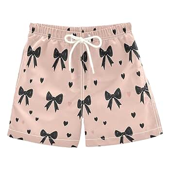 Amazon.com: Dussdil Black Bow (2) Boy's Swim Trunks Board