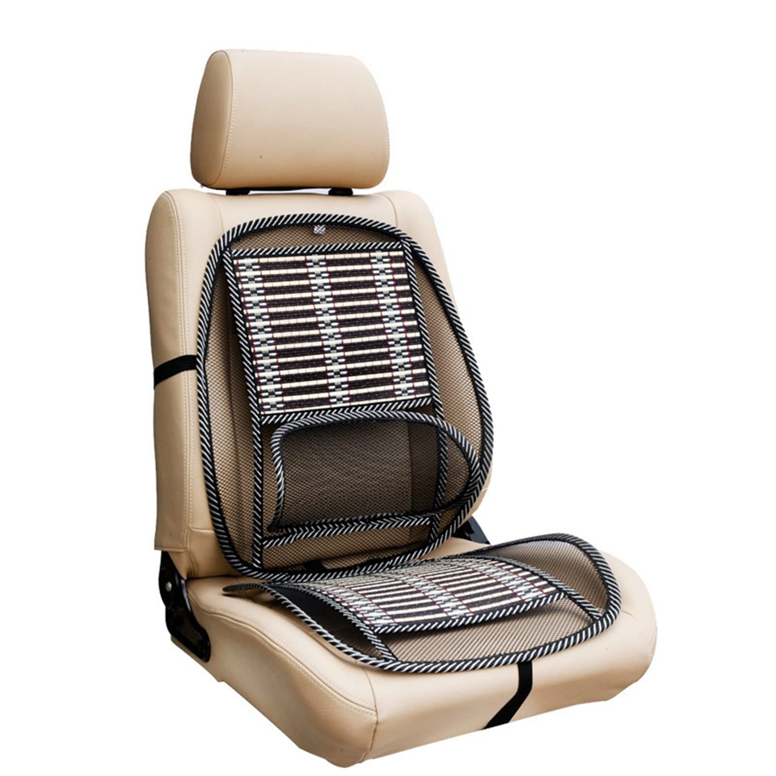 Coussin de siège de voiture en bambou respirant pour chaise de bureau