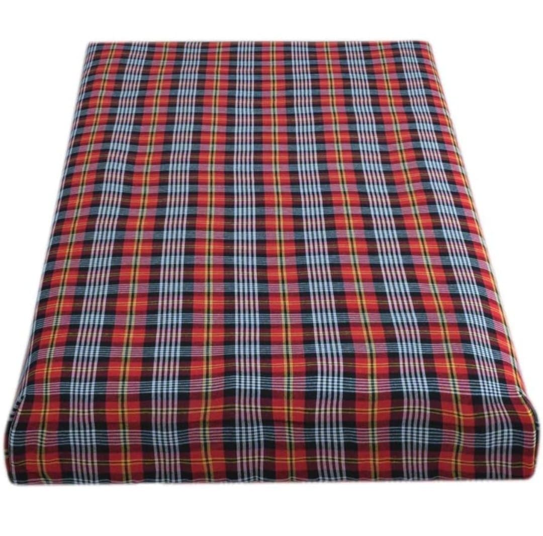 Cotton Checkered Mattress Cover for Single Bed | 48 x 72 Inch | Fits Up to 6 Inch Thick Mattress | Soft Breathable Zippered Mattress Protector | Multicolour | Pack of 1-image-13