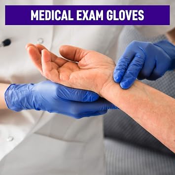 Synthetic Nitrile Disposable Gloves Large -1000 Pack Case Bulk Medical Gloves