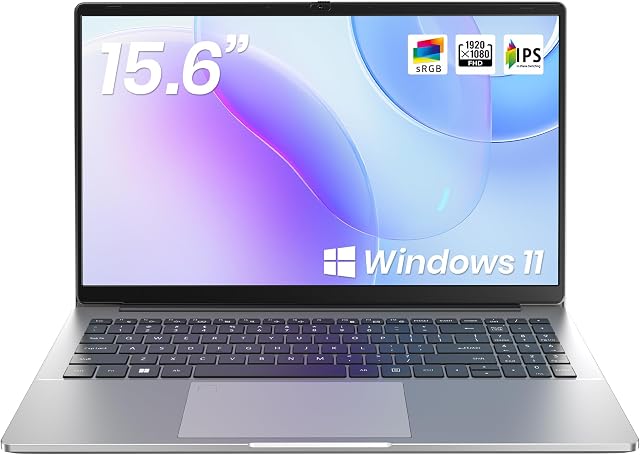 15.6 Ordinateur portable de pouce, N4020 CPU, 4GB RAM, 128GB Stockage, FHD 1080P IPS Affichage, Windows 11 Maison, Type-C PD Chargement rapide, double bande WiFi, Carnet de notes léger pour les étudiants, à la maison et au bureau