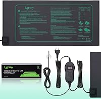 LERWAY Fűtőszőnyeg Terrárium Növény Hüllő Fűtőpad 30W 52x25cm Üvegház Melegítő Matrac Gyík Kígyó Teknős 2