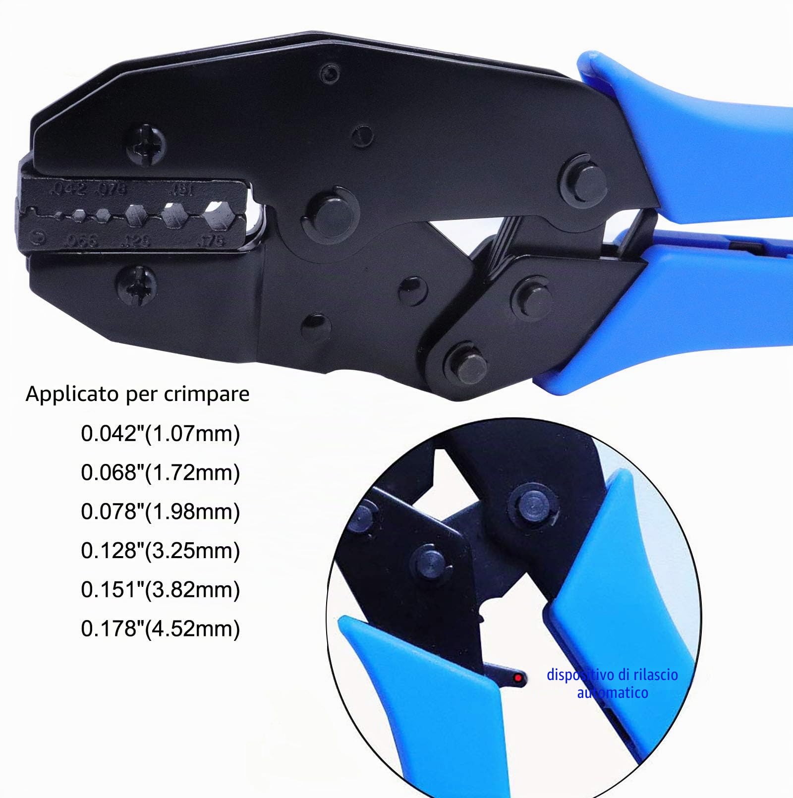 10 connettori SMA maschio a femmina e strumento di crimpatura coassiale per cavo di prolunga antenna wifi RG174 RG316