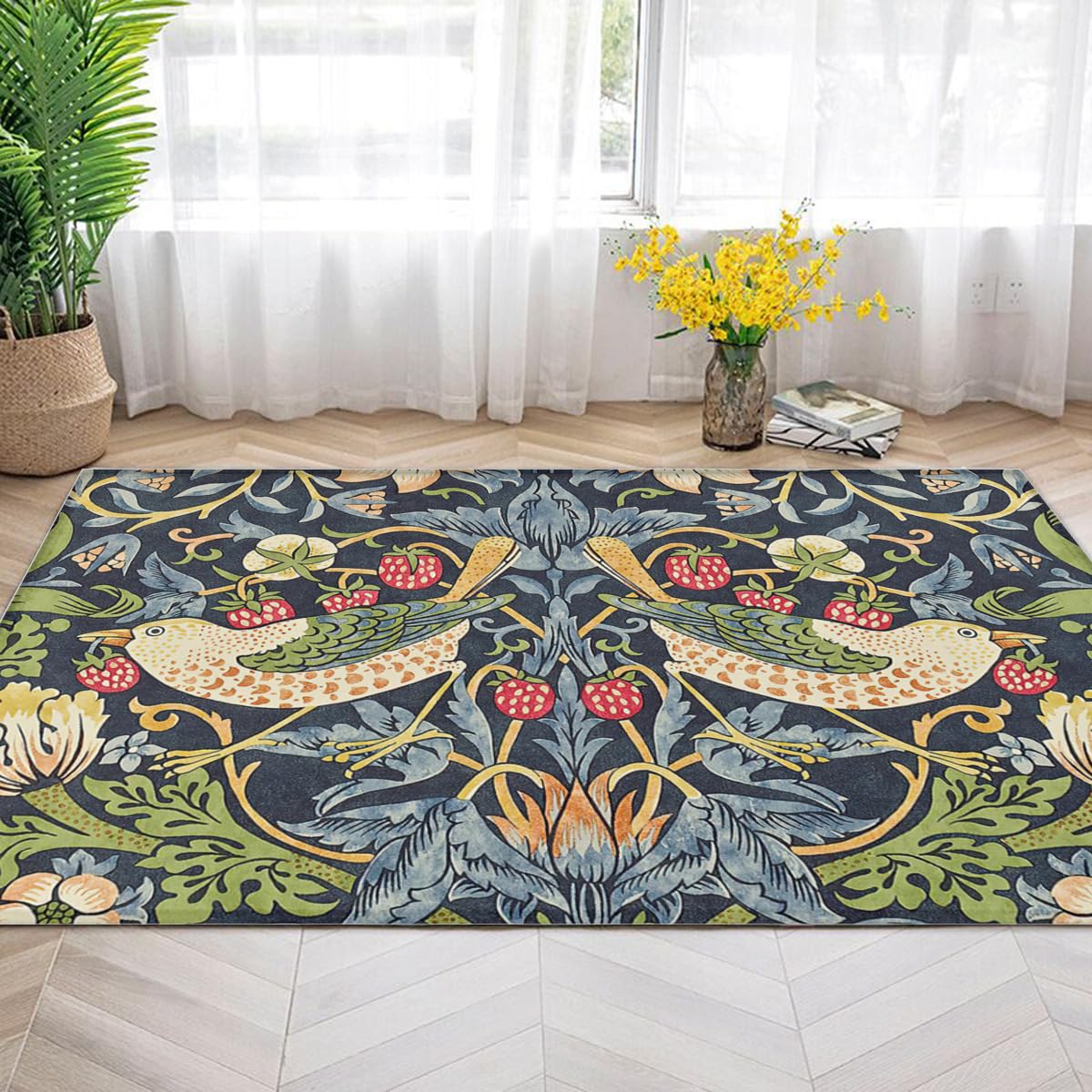 未使用ウィリアムモリス ラグ200×200カーペット ピンパーネル Amazon｜William Morris ウィリアム モリス カーペット ラグ