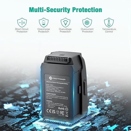 Miniatura 5 de FirstPower Batería Mavic 2 Pro de 3850 mAh, batería de vuelo inteligente con autocalentamiento compatible con DJI Mavic 2Mavic 2 ProMavic 2