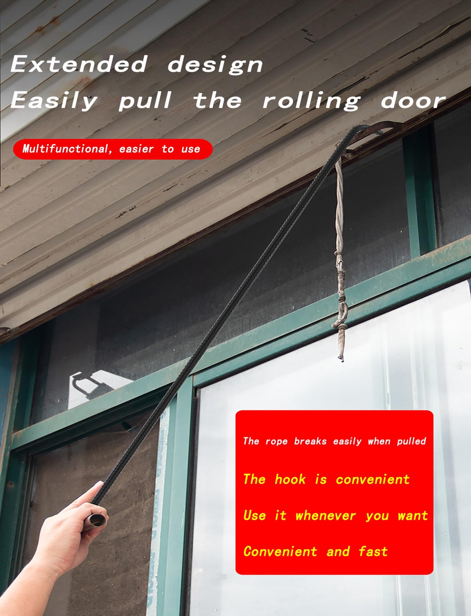 Hak do podnoszenia płyt kanalizacyjnych ze stali nierdzewnej - hak podnoszący z uchwytem T do trampolin i płyt kanalizacyjnych, średnica 14 mm, długość 60 cm (23,6") - narzędzie do podnoszenia r