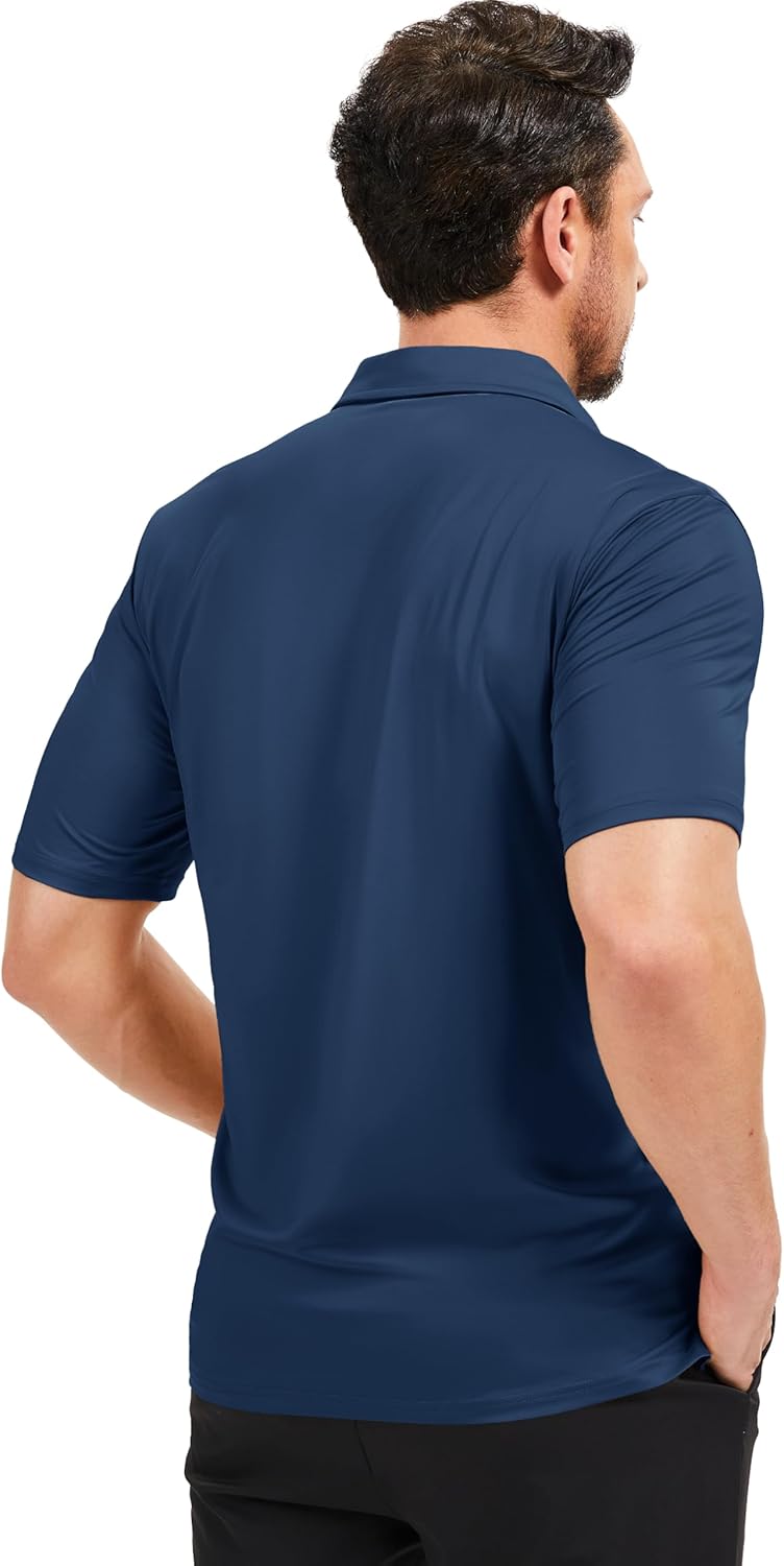 MAGCOMSEN Men's Polo Shirts Short Sleeve UPF 50+ Dry Fit Performance Golf Shirts Casual Athletic Collared Shirt - Image 7