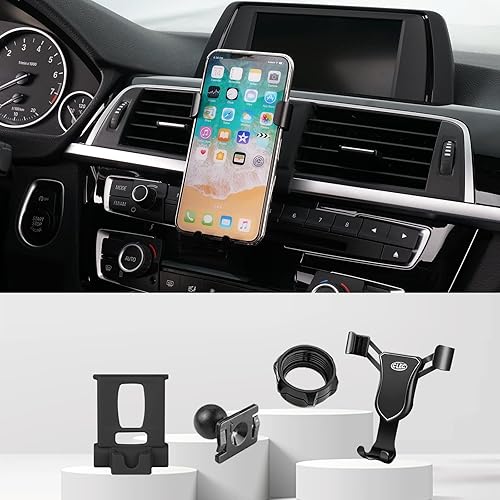 Soporte de teléfono de coche para BM-W 2-Series 2014-2021 y 3-Series 2014-2019 y 4-Series 2014-2020, soporte para teléfono celular compatible con