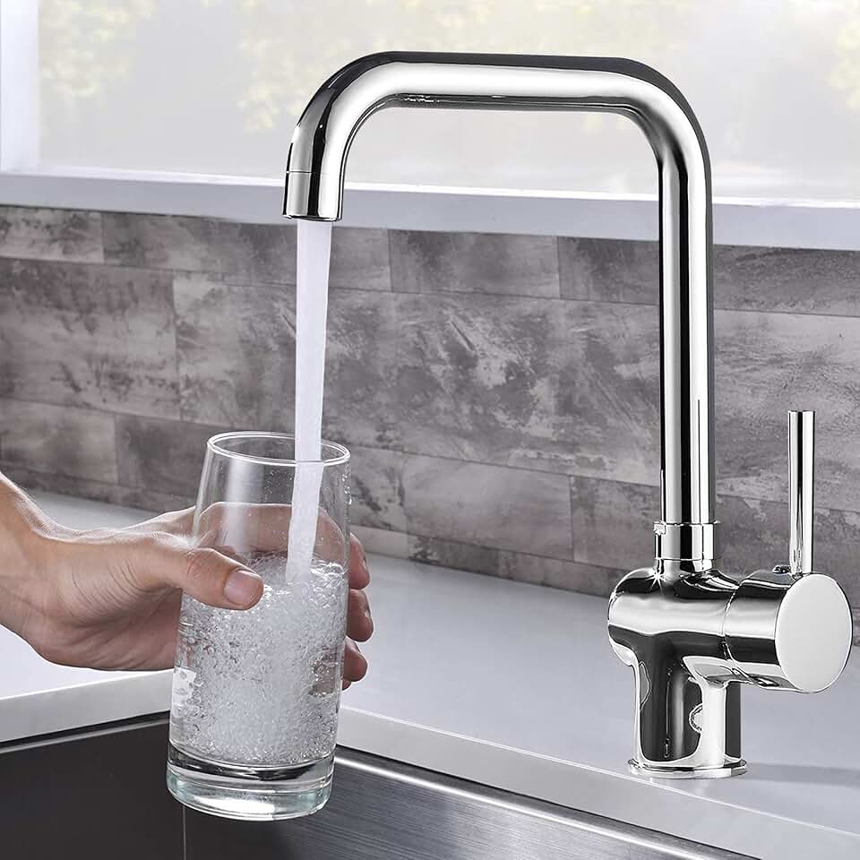 Amazon.co.uk brushed chrome taps