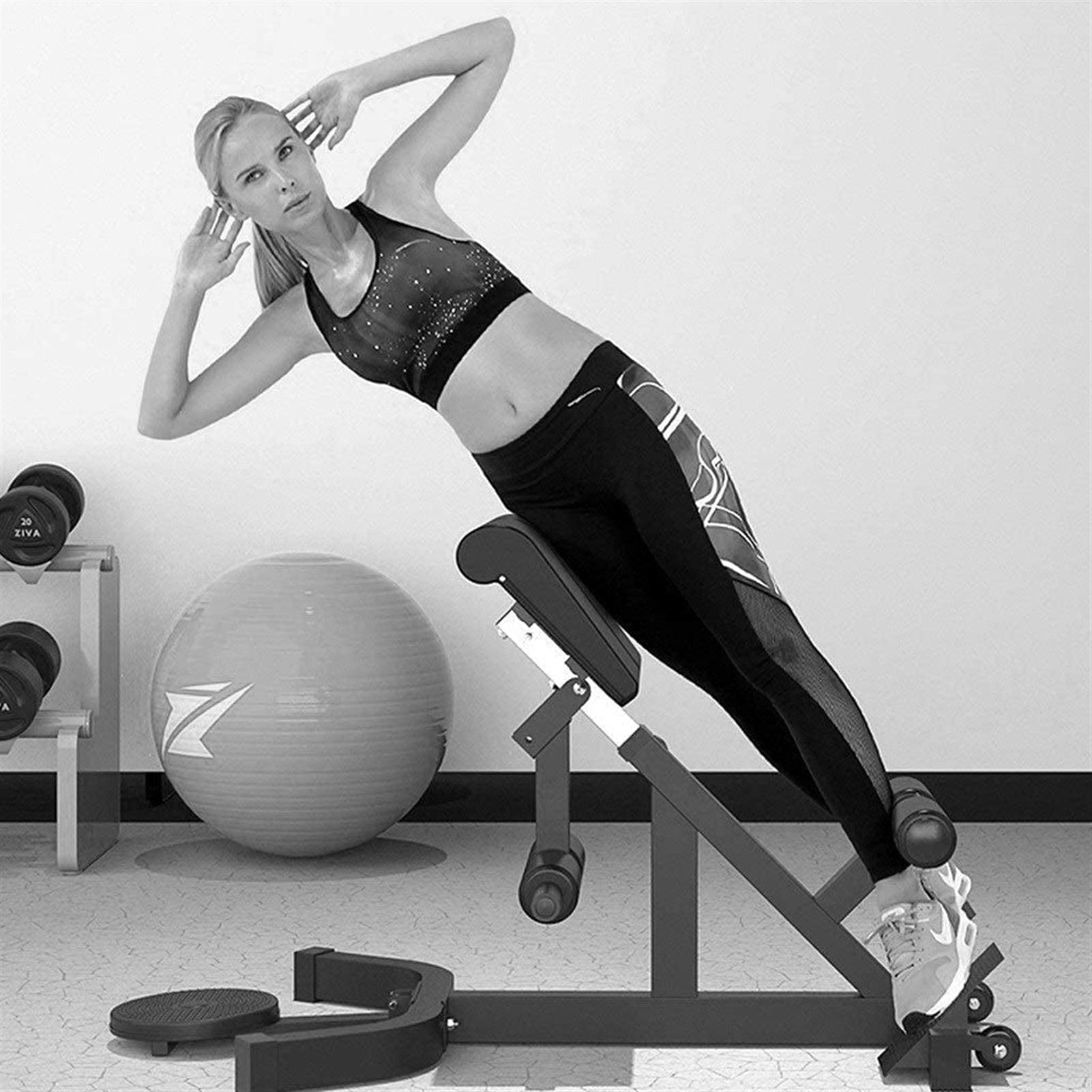 Ławka do ćwiczeń, ławka do hantli Regulowane ławki Wielofunkcyjna deska do ćwiczeń na plecach Krzesło fitness Domowa pomoc do siedzenia Składana ławka „sześć w jednym” Ławka do wyciskania