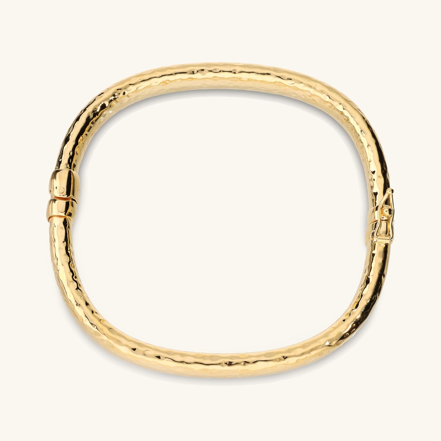etrusca GIOIELLI Women's Rigid Bracelet 18k Gold Plated – Hammered Women's Bracelet – Women's Jewelry Made in Italy – Elegant Gift for Birthdays, Anniversaries, Women's Day, Mother's Day