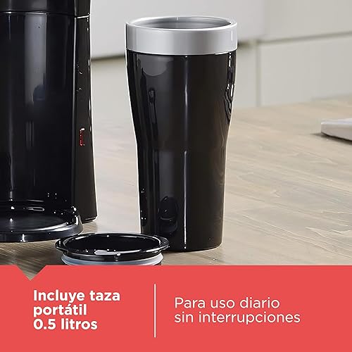 Miniatura 6 de Black  Decker cafetera individual de una sola ración Negro CM618