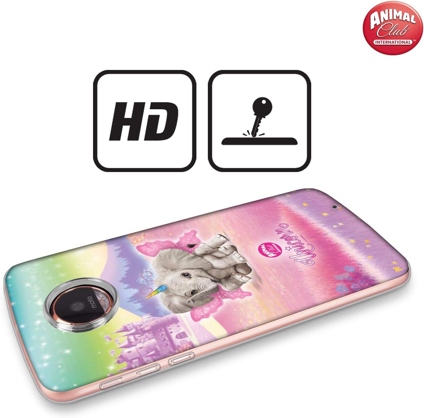 Head Case Designs Officially Licensed Animal Club International Elephant Unicorn Pets Soft Gel Case Compatible with Moto Edge 40 Pro/Plus 2023 image 2