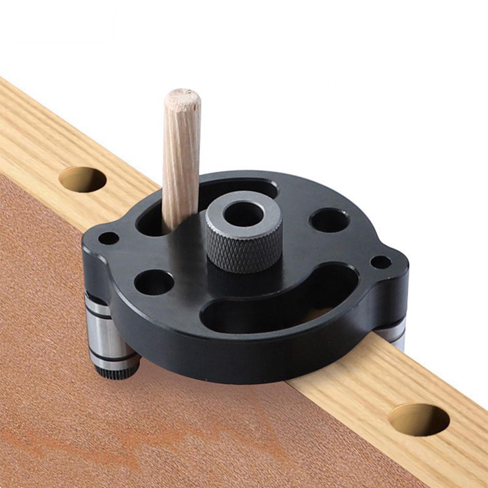 Vertikaler selbstzentrierender Dübel, 6/8/10 mm, für Handwerk, Holzbearbeitung, Tischler, Schwarz, 5 Stück