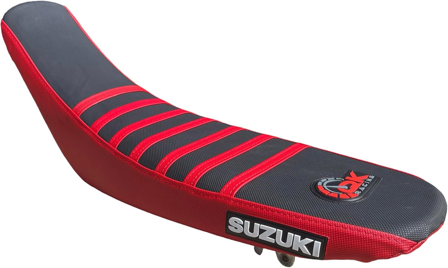 Multi Grip Seat Cover Compatible Fit for Suzuki DRZ 400 DRZ400 drz400 seat Cover 2000-2021 (Red Sides/Black Top)