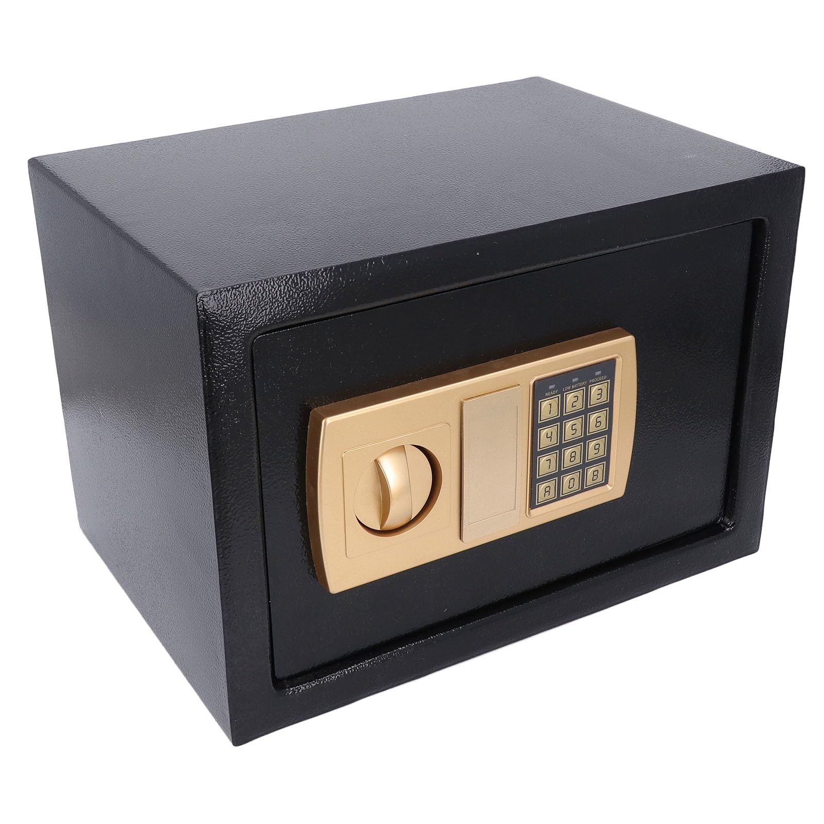 Aramox Coffre-fort de sécurité Numérique, Boîte d'économie d'argent en Acier 36 X 25 X 25 Cm avec Serrure à Clavier, clé 'urgence, Conception Portable pour la Maison, les Voyages, le Bureau, le