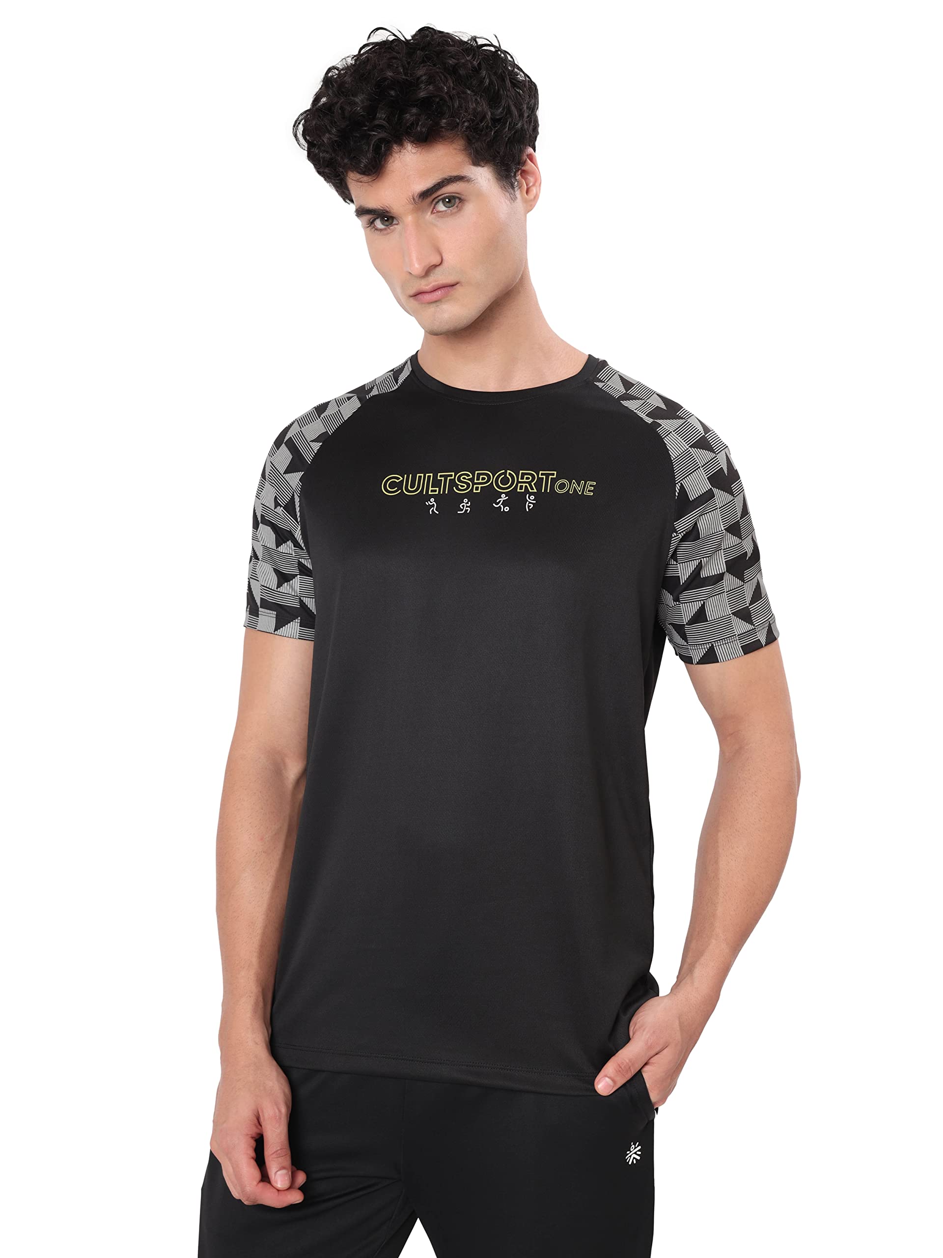 CULTSPORTcultsportone Aztec Print Raglan Workout Tshirt