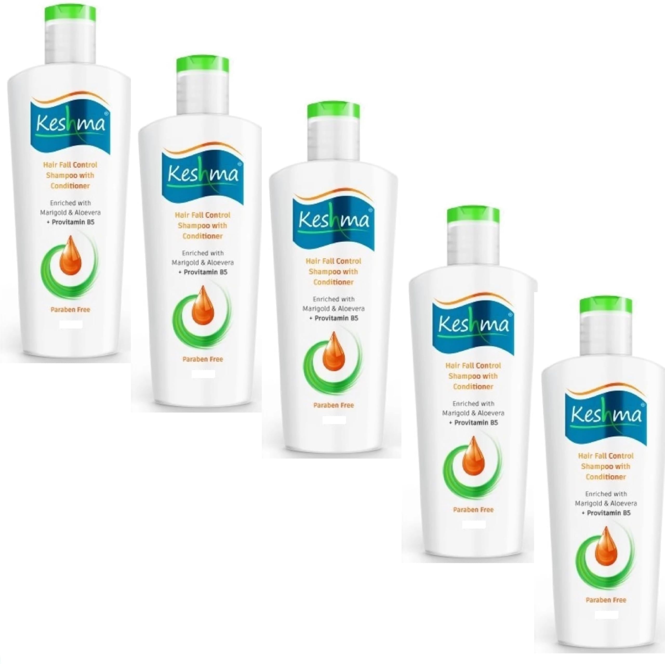 keshma advance (200ml) shampoo pack5.