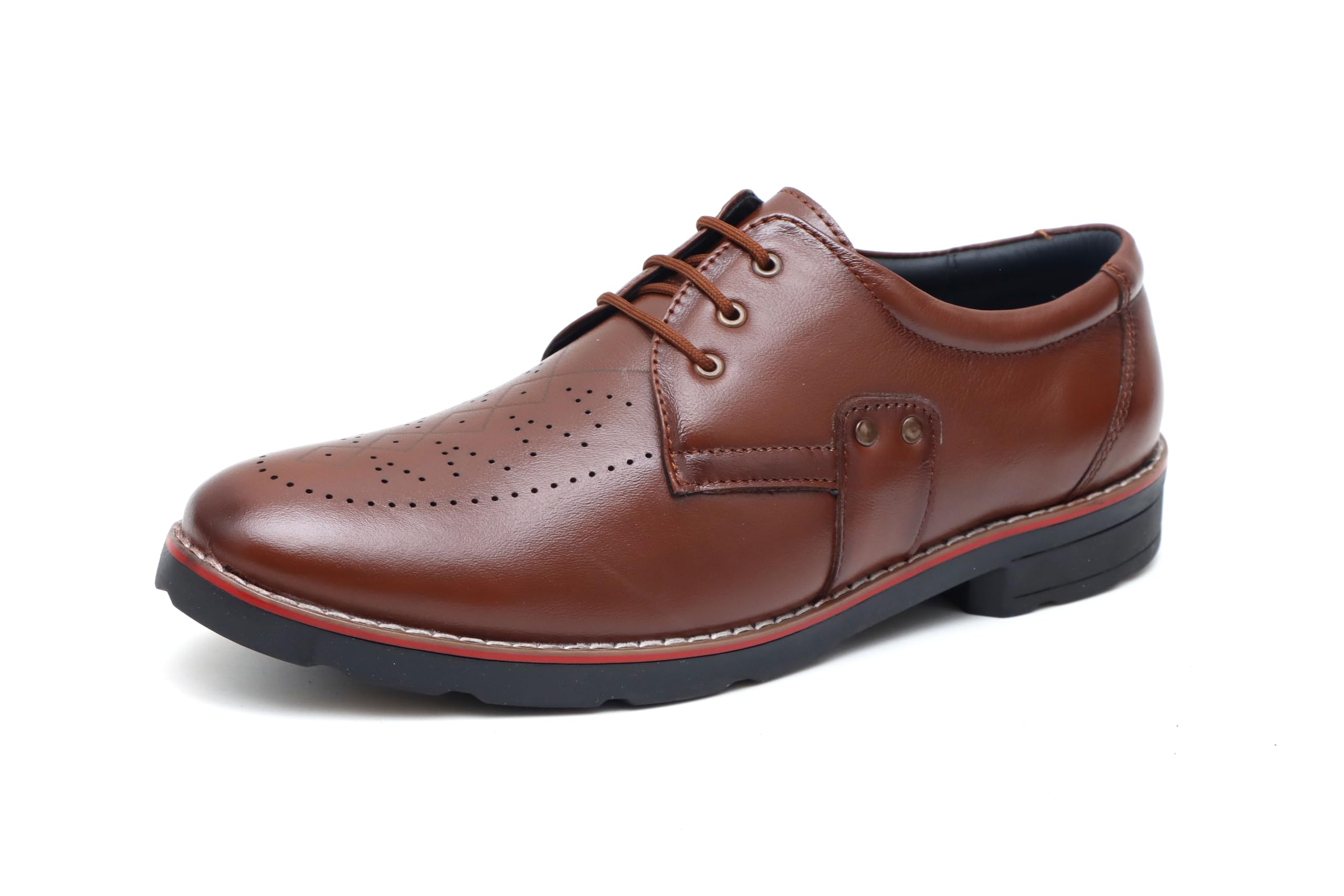 ARAMISH Tan Genuine Leather Cushioned Laceup Office Formal Shoes for Men - 10 UK (B0D1CQK647) Amazon Price History, Amazon Price Tracker