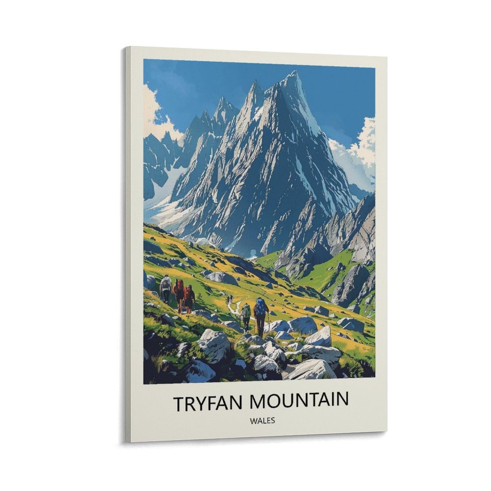 YJNENG Canvas Art Picture Tryfan Mountain Wales Wall Decor Art Painting Posters Modern Family Decorative Poster 08x12inch(20x30cm)